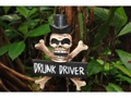 Drunk Driver Skull And Bones Sign 12 Cross Bones Decor