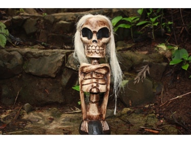 Skeleton Statue 16 Crossbones Halloween Decor