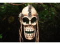 Afro Skull Wall Mask 10 Cross Bones Skull Decor