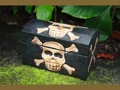 Medium Treasure Chest Box 12 Skull Bones Decor