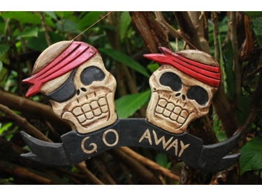 Go Away Pirate Sign 12 Pirate Decor