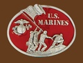 U.S. MARINE Belt Buckle 3 x 2-3/4