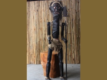 Primitive Male Tiki Warrior Chief 60 Tribal Tiki Decor