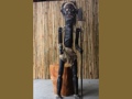 PRIMITIVE MALE TIKI WARRIOR CHIEF 60 TRIBAL TIKI decor