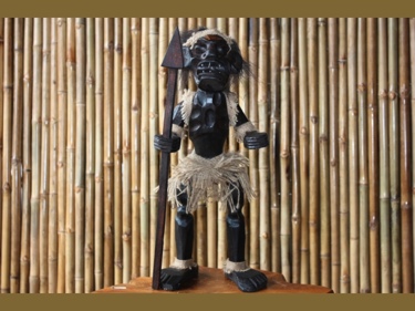 Primitive Male Tiki Warrior Chief 20 Tribal Tiki Decor