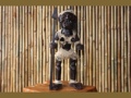 PRIMITIVE FEMALE TIKI WARRIOR CHIEF 28 TRIBAL TIKI decor