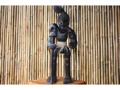 PRIMITIVE HEAD HUNTER W  STICK 20 TRIBAL TIKI decor
