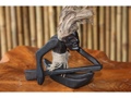 CRAZY TIKI DUDE ON OUTRIGGER CANOE PRIMITIVE decor