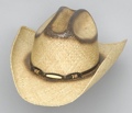 Straw Hat with Bone Band 