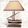 20 Inch Sailboat Lamp Nautical Decor
