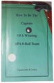 How To Be The Captain of a Winning APA Team