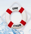12 Inch Gone Fishing Nautical Life Ring