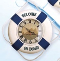14 Inch Clock With Sailboat Dial Face Nautical Life Ring