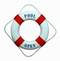18 Inch Pool Open Closed Nautical Life Ring