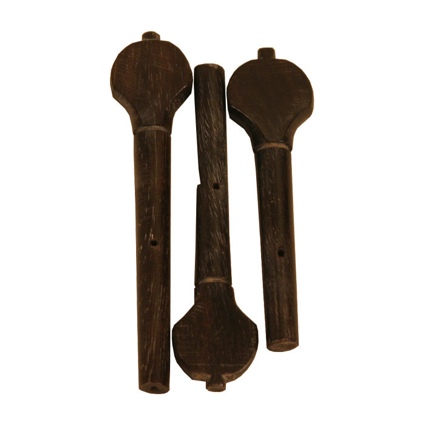 Roosebeck Lute Peg Set 3 Pc. Ebony