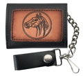 Leather Trifold Wallet Horse