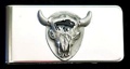 Buffalo Skull Money Clip