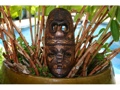 Fijian Tiki Mask 12 Love Prosperity Hand Carved