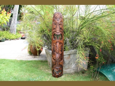 FIJIAN TIKI MASK 40 STRENGTH ABUNDANCE HAND CARVED