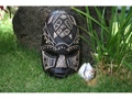 Fijian Tiki Mask W Carved Turtle 8 Happiness Pcc