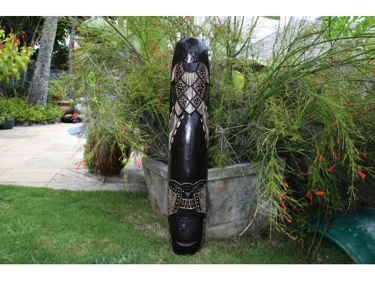 Fijian Tiki Mask W Carved Turtle 40 Love Polynesian Art