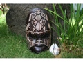 Fijian Tiki Mask W Carved Turtle 8 Love Polynesian Art