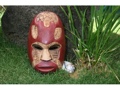 Fijian Tiki Mask W Carved Turtle 8 Ocean Polynesian Art