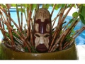 Fijian Tiki Mask W Carved Turtle 12 Ocean Polynesian Art