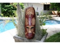 FIJIAN TIKI MASK W CARVED TURTLE 20 OCEAN POLYNESIAN ART