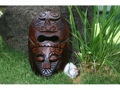 Fijian Tiki Mask W 2 Deities 8 Love Strength Polynesian Art