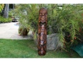 FIJIAN TIKI MASK W 2 DEITIES 40 HAPPINESS LUCK POLYNESIAN ART
