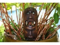 Fijian Tiki Mask W 2 Deities 12 Evil Hunter Polynesian Art
