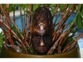 Fijian Tiki Mask W Turtle Gecko 12 Hawaiian Decor