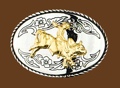 Bullrider Belt Buckle 3-1/2 x 2-1/2