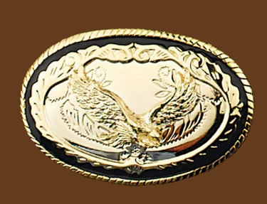 Gold Eagle Belt Buckle 3-7/8 x 2-1/2