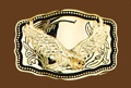 Small Eagle Buckle/Gold 2-1/2 x 1-3/4