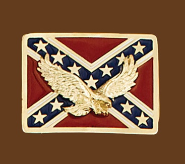 Rebel Eagle Belt Buckle 2-3/4 x 2