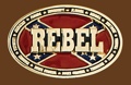 REBEL Belt Buckle 3-3/4 x 2-1/2 GOLD
