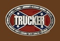 Trucker Belt Buckle 3-3/4 x 2-1/2 SILVER