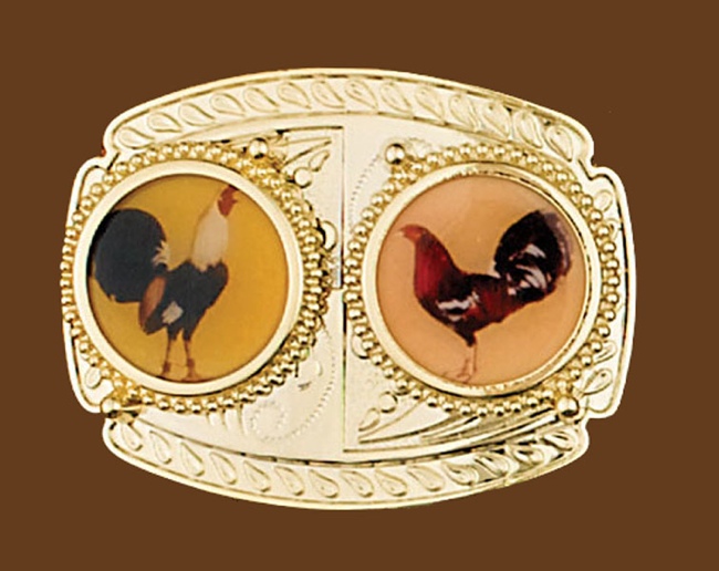rooster belt buckle