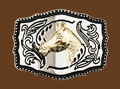 Horsehead Belt Buckle 3-3/4 x 2-7/8