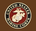 United States Marine Corps Belt Buckle Round 2-3/4 x 2-3/4