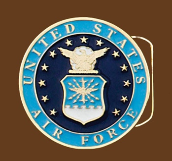 United States Air Force Belt Buckle Round 2-3/4 x 2-3/4