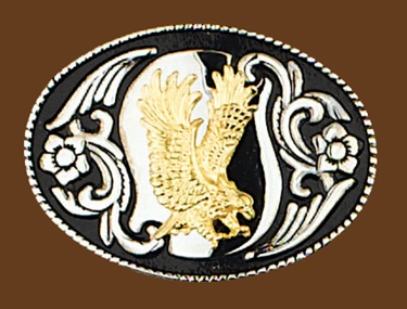 Eagle Wings Up Belt Buckle 3-1/2 x 2-1/2