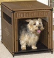 Mr. Herzhers Pet Residence - Dark Brown Wicker - M 30 inches L X 21 inches W X 24 inches H