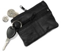 Leather Change Purse/Key ring 3-1/4 x 4-1/2