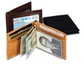 Leather Bi-Fold Wallet with Money Clip