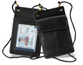 Leather ID purse with string