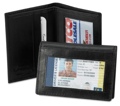 Leather Card & ID Case 3 x 5-1/2 BLACK onlyl