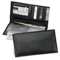 Leather Checkbook Wallet Black only